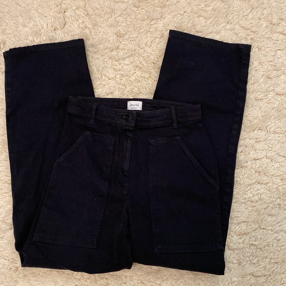 Aritzia Wilfred free black twill pants size 2